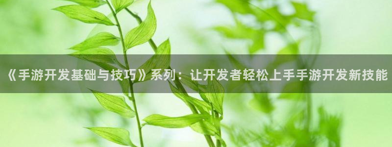 汇丰娱乐间隔数据：《手游开发基础与技巧》系列：让开发者轻松上